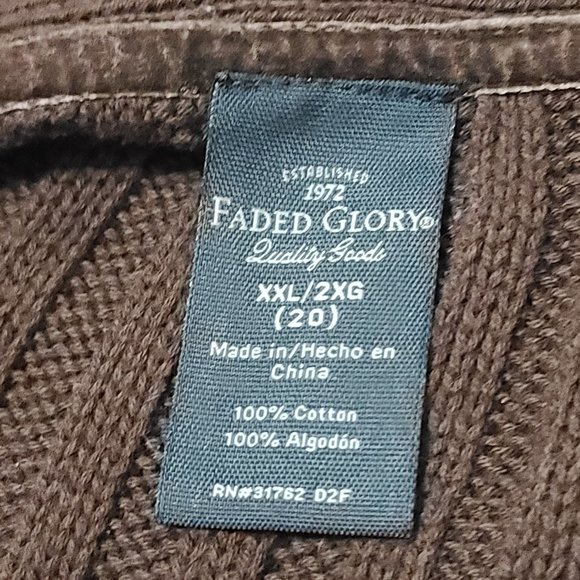 ** 3 for $21 **  Faded Glory Grey Sweater - Picture 3 of 3